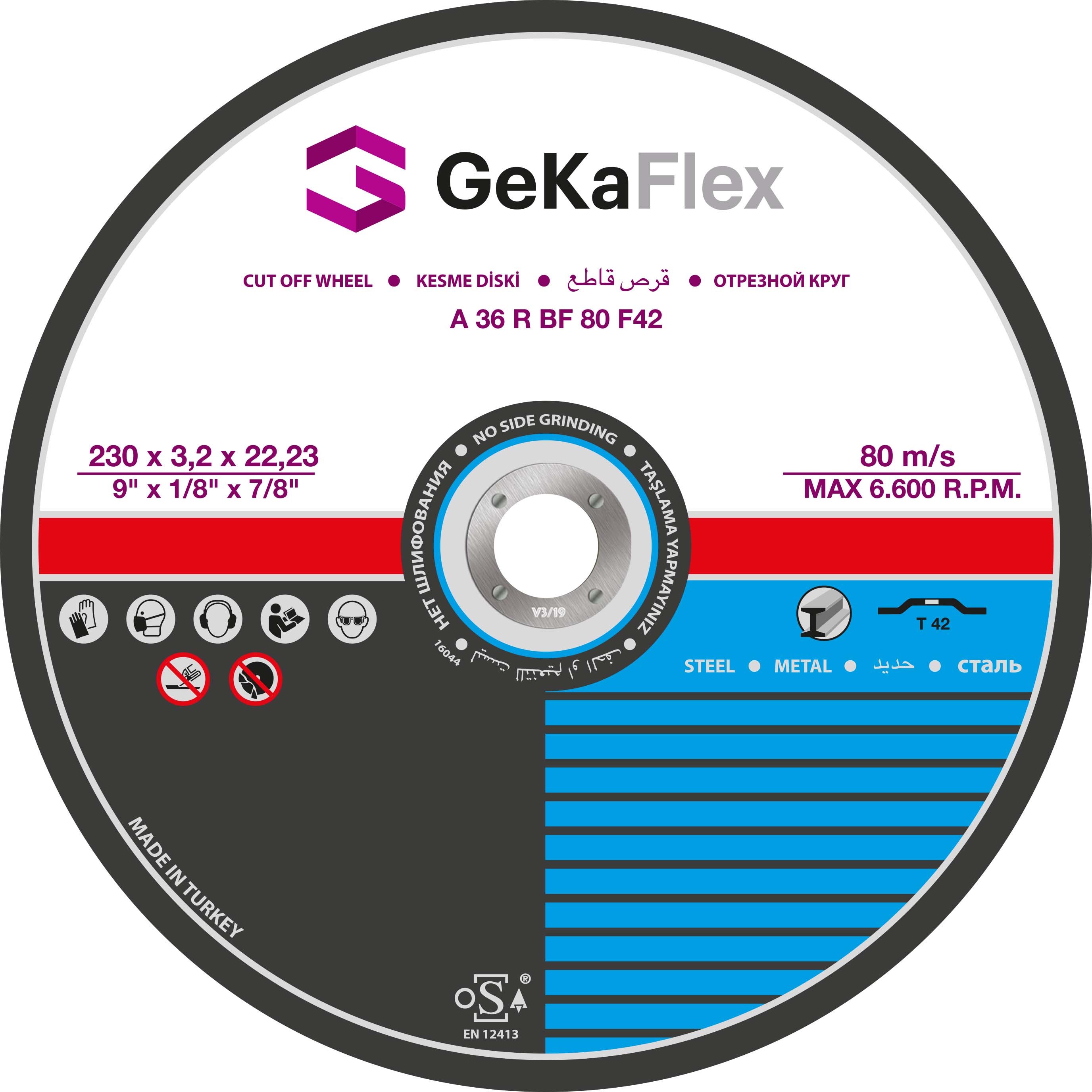 CUT-OFF DISCS FOR STEEL